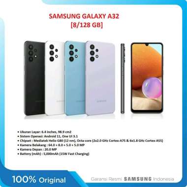 Samsung Galaxy A32 Ram 8/128Gb Garansi Resmi SEIN White