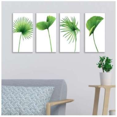 Hiasan Dinding Poster Kayu Dekorasi Rumah Pajangan Dinding Kamar Tema Daun Monstera