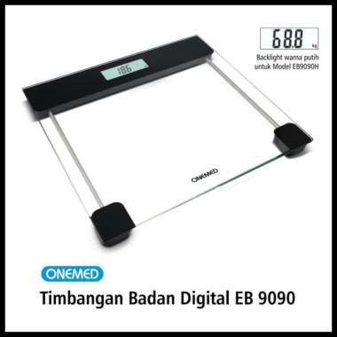Timbangan Badan Digital Onemed EB 9090 Timbangan Badan Kaca Elegan