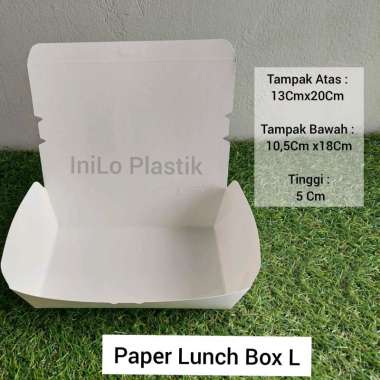 IniLo Pack Paper Lunch Box Ukuran L Besar / Paper Box Kertas / Paper Take Away