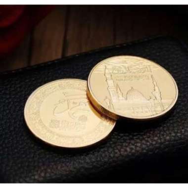 Replika Dinar bahan Akrilik per 2 Keping 0,5 Dirham