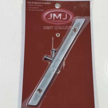 Simbol Garis Miring Kuningan chrome Pagar Rumah - B250