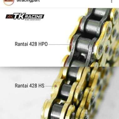 Gear Set TK Racing KLX 150 size 40 - 45 & Rantai O Ring TK 428HPO 130L Chrome