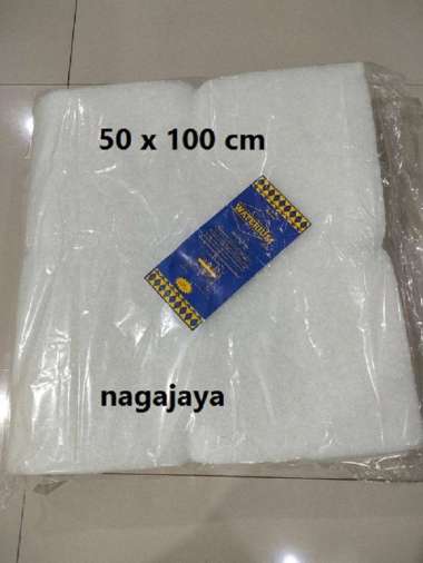 Kapas filter busa filter 50x100 untuk media filter kolam ikan dan aquarium busa filter aquarium teba