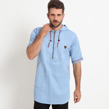 Zayidan Munif Denim Hoddie Gamis Muslim Pria