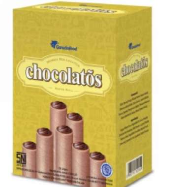 Promo Harga Chocolatos Wafer Roll Cokelat per 24 pcs 8 gr - Blibli