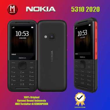 Nokia 5310 2020, Nokia 5310 Reborn Garansi TAM Black red