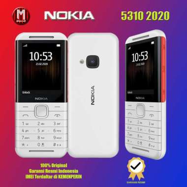Nokia 5310 2020, Nokia 5310 Reborn Garansi TAM White red