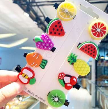 ONE-C315 C316 Jepit Rambut Anak Perempuan 10PCS / SET - Jepitan Rambut Anak Motif Karakter Kartun Ha