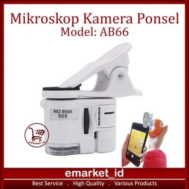 Mikroskop Kamera Ponsel AB66 / Microscope LED UV Mobile Phone Camera / Magnifier Loupe