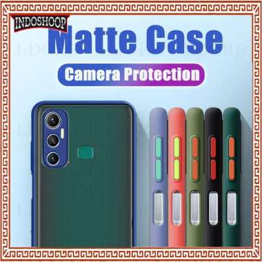 LOKAJAYA Case INFINIX HOT 11 Matte Dove Shockproof Hybrid Premium Hardcase INFINIX HOT 11 ARMY/RANDO