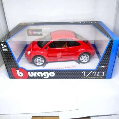 diecast miniatur mobil VW volkswagen beetle car 1:18 mainan klasik