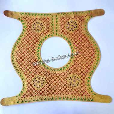 Simping Tari Bali bahan kulit Legong Keraton Hiasan Leher Pengantin