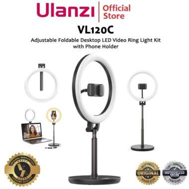 Ulanzi VL120C Adjustable Desktop LED Ring Light Kit with Phone Holder 100 % ORIGINAL Multicolor