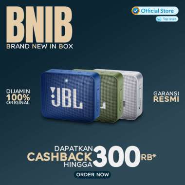 JBL GO 2 Portable Bluetooth Speaker - Garansi Resmi Black