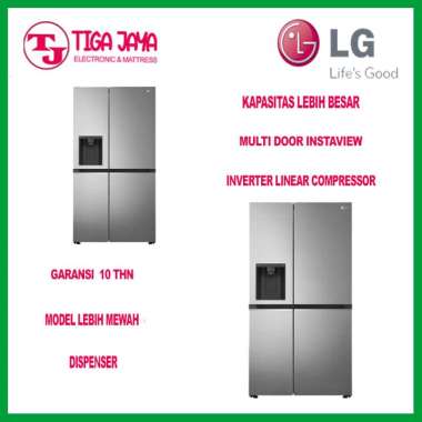 LG GC-L257SLNL KULKAS SIDE BY SIDE LG NEW MODEL GCL257SLNL 257SLNL GCL