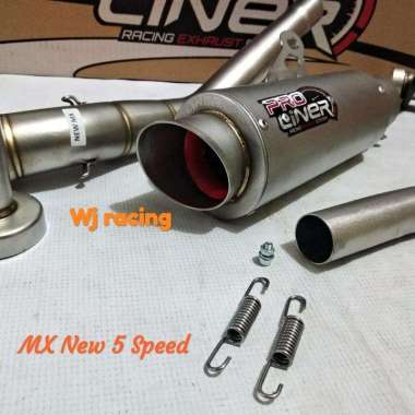 Knalpot MX New 5 Speed PRO LINER TR1 Tabung kecil Chrome