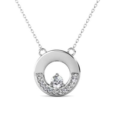Le Cercle Pendant - Kalung Moissanite diamond Celesta GRA