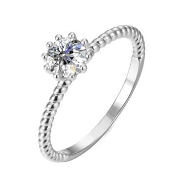 Mon Lucille Ring - Cincin Moissanite Diamond by Her Jewellery GRA 7