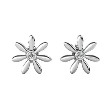 Petra Earrings - Anting Crystal by Her Jewellery - White Gold