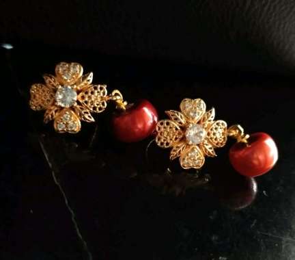Anting Mutiara Air Tawar Lombok Anting Kait Mutiara Asli