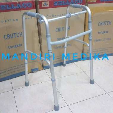 Walker Ringan Tongkat Jemuran Lipat Adjustable Aluminium Sella