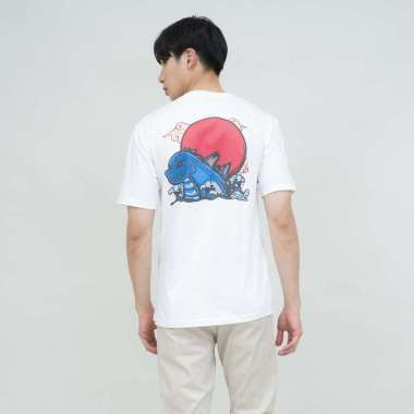 kaos pria lengan pendek putih dino japan houseofcuff X little fresco 4XL
