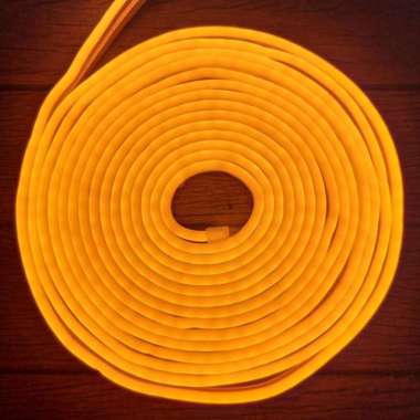Neon Flex Lampu LED Selang 5 Meter DC 12V Kuning