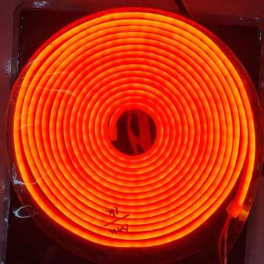 Neon Flex Lampu LED Selang 5 Meter DC 12V Orange