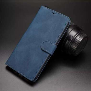 Flip Cover Vivo V23E 5G - Leather Kulit Wallet Case Dompet Casing Hitam