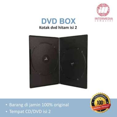 Kotak DVD Hitam Double Isi 2 DVD