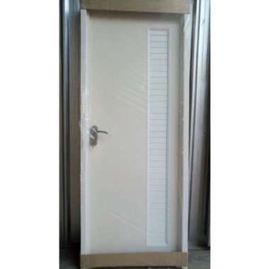 pintu pvc kamar tidur utama panel aluninium premium putih