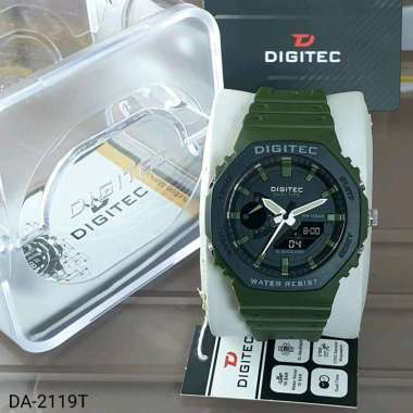 JAM TANGAN PRIA TERBARU ORIGINAL DIGITEC DA2119T ANTI AIR Army