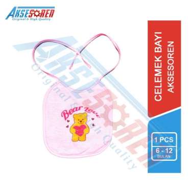 Celemek Makan Bayi / Bib Slaber Baby Karakter / Clemek Untuk Makan / Kain Lap Mulut Bayi Celmek Air 