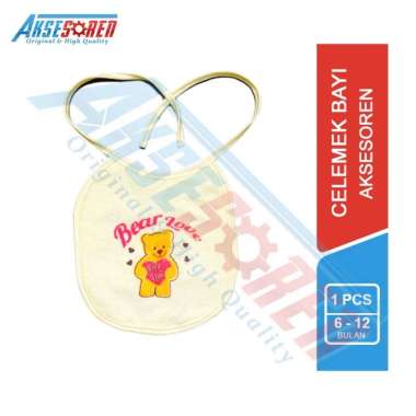 Celemek Makan Bayi / Bib Slaber Baby Karakter / Clemek Untuk Makan / Kain Lap Mulut Bayi Celmek Air 
