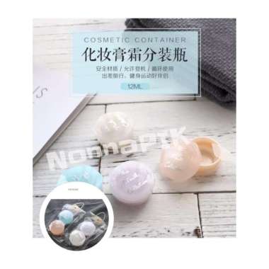 1 pasang Wadah Pot Plastik Pomade Kosmetik 12 gr