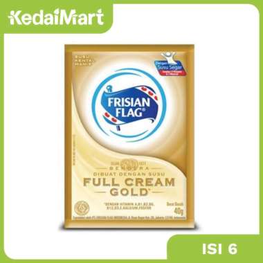 Promo Harga Frisian Flag Susu Kental Manis Gold per 6 sachet 40 gr - Blibli