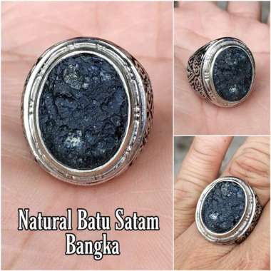 CINCIN BATU AKIK NATURAL SATAM METEOR BANGKA BELITUNG MINIMALIS