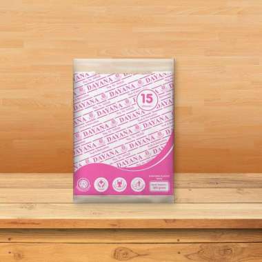 Dayana HD Putih (PINK) 15 - Kantong Kresek Bening -Plastik Tas Belanja