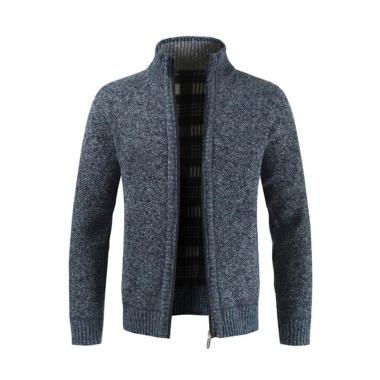 Springrain Mens Slim Zip Up Long Sleeve Cable Knitted Hooded Cardigan Sweater Springrain Mens Slim Zip Up Long Sleeve Cable Knitted Hooded Cardigan Sweater