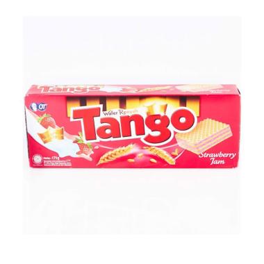 Promo Harga Tango Wafer Strawberry Jam 176 gr - Blibli