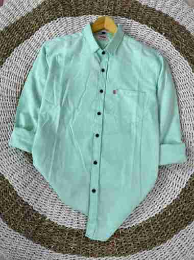 Kemeja pria lengan panjang/kemeja levis polos lengan panjang/kemeja pria casual/kemeja formal pria w