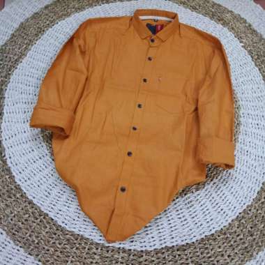 Kemeja pria lengan panjang/kemeja levis polos lengan panjang/kemeja pria casual/kemeja formal pria w