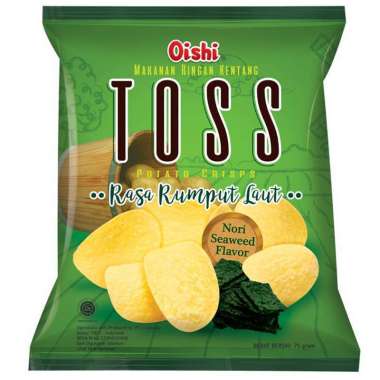 Oishi Toss Potato Crisps Seaweed 75 g