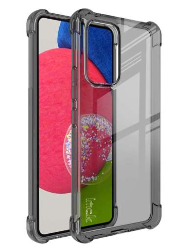 Case Samsung Galaxy A53 / A73 (5G) IMAK Shockproof AirBags Casing A53 5G Transparant Black