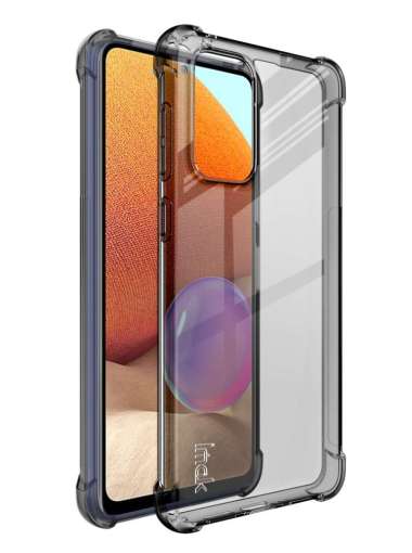 Case Samsung Galaxy A53 / A73 (5G) IMAK Shockproof AirBags Casing A73 5G Transparant Black