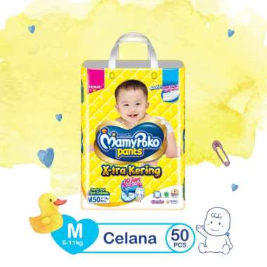 Mamypoko Pants X-tra Kering M50 - Mamypoko Popok Celana Standar M 50
