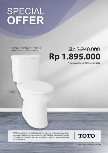 Closet duduk Toto cw422 promo