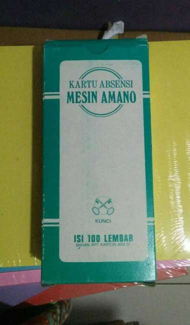 Kartu Absen / Kartu Ceklok Tebal Untuk Mesin Amano