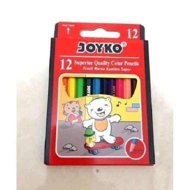 Pensil Warna Joyko Pendek 12 Warna